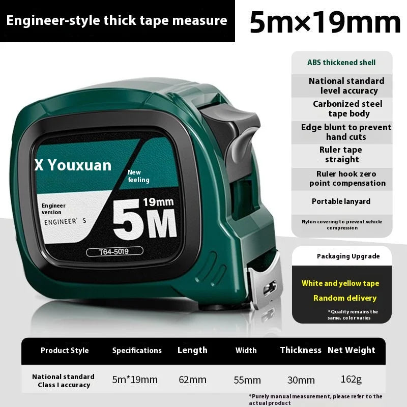 Metrische oprolbare rolmaat, 3m, 5m of 8m