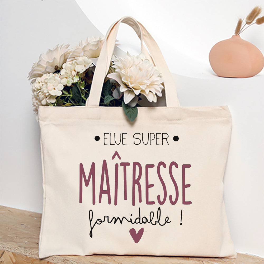 Thank You Teacher Stampa Francese Borsa a Spalla Donna Borsa in Tela Borse da Shopping Borse Femminili Borsa Riutilizzabile Migliori Regali per Maitresse