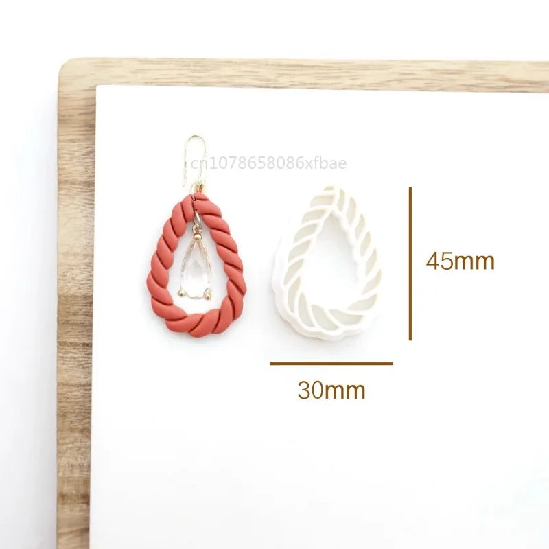 Polymeer klei cutters — Twist & Braids vormopties