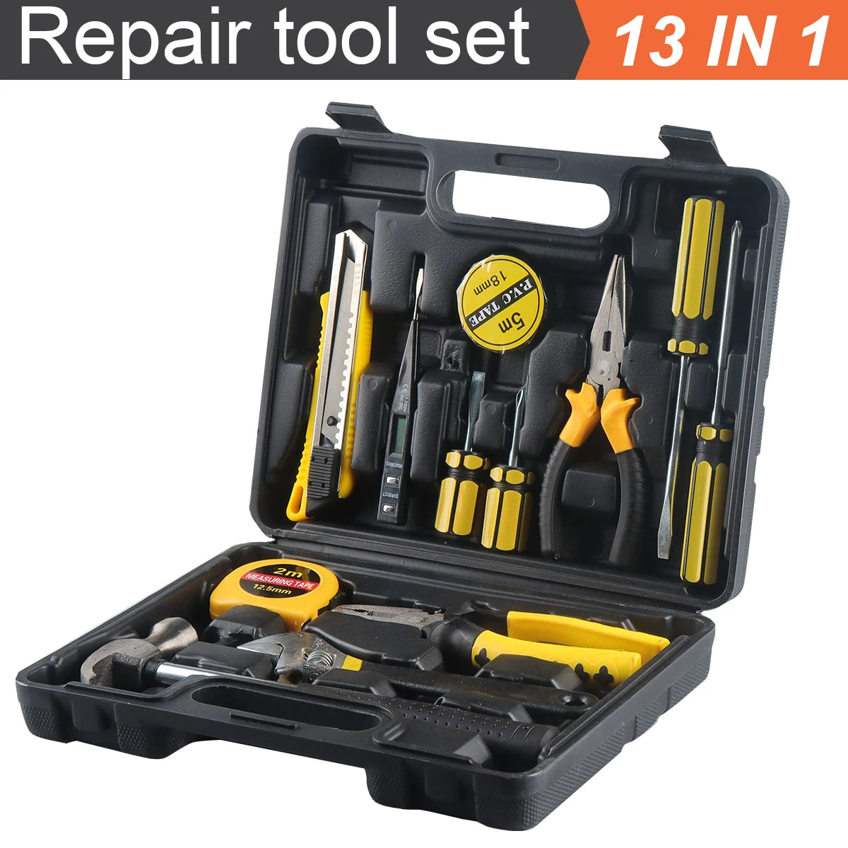 Household Hand Tool Kit with Case