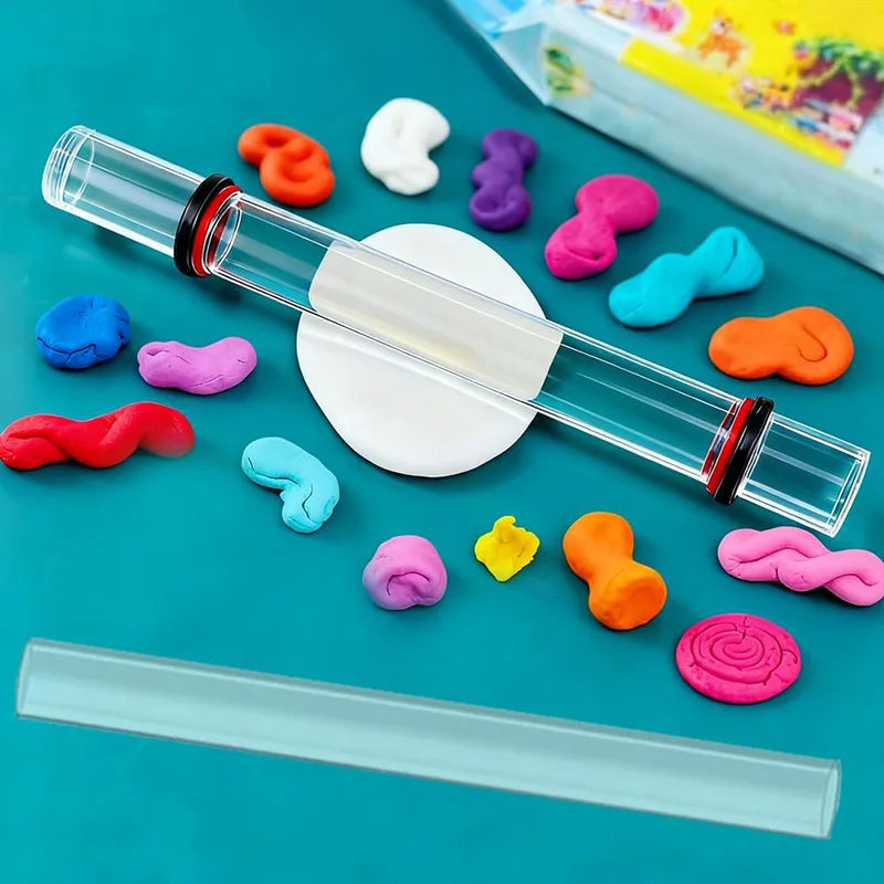 2/3Pièces ensemble d'outils en argile polymère avec 2 rouleaux en acrylique et planche, kit d'outils argile pour façonnage et modelage, outils céramiques