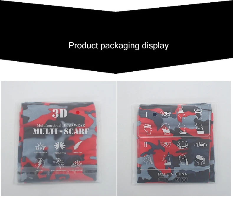 Bandana de sport extérieur tube militaire écharpe pêche cyclisme tactique randonnée couvre-visage cache-cou demi-masque bandeau hommes femmes