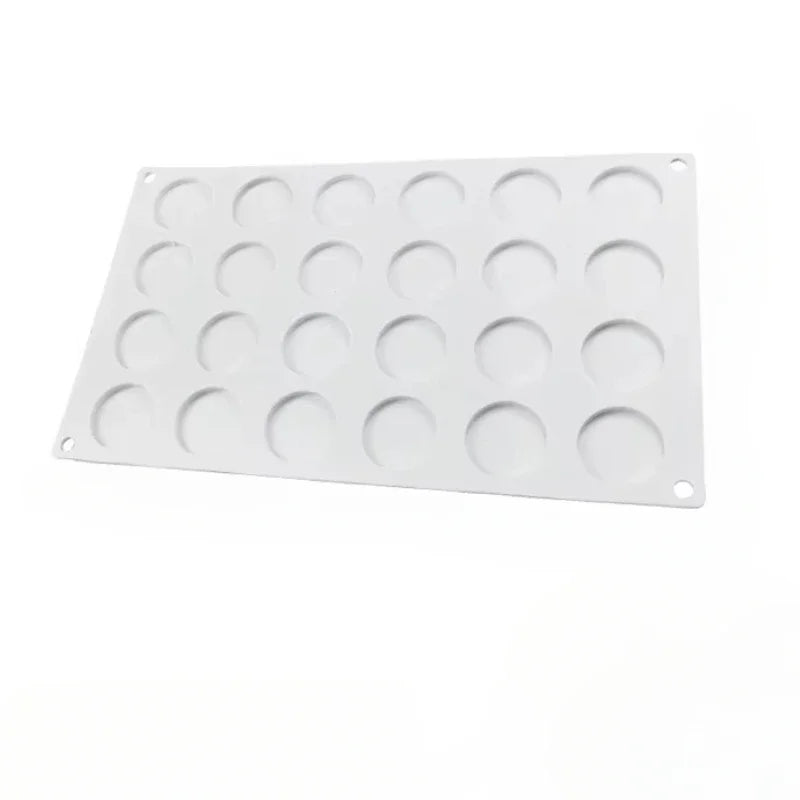 Round Silicone Craft Mould – 4, 12 or 24 Cavities