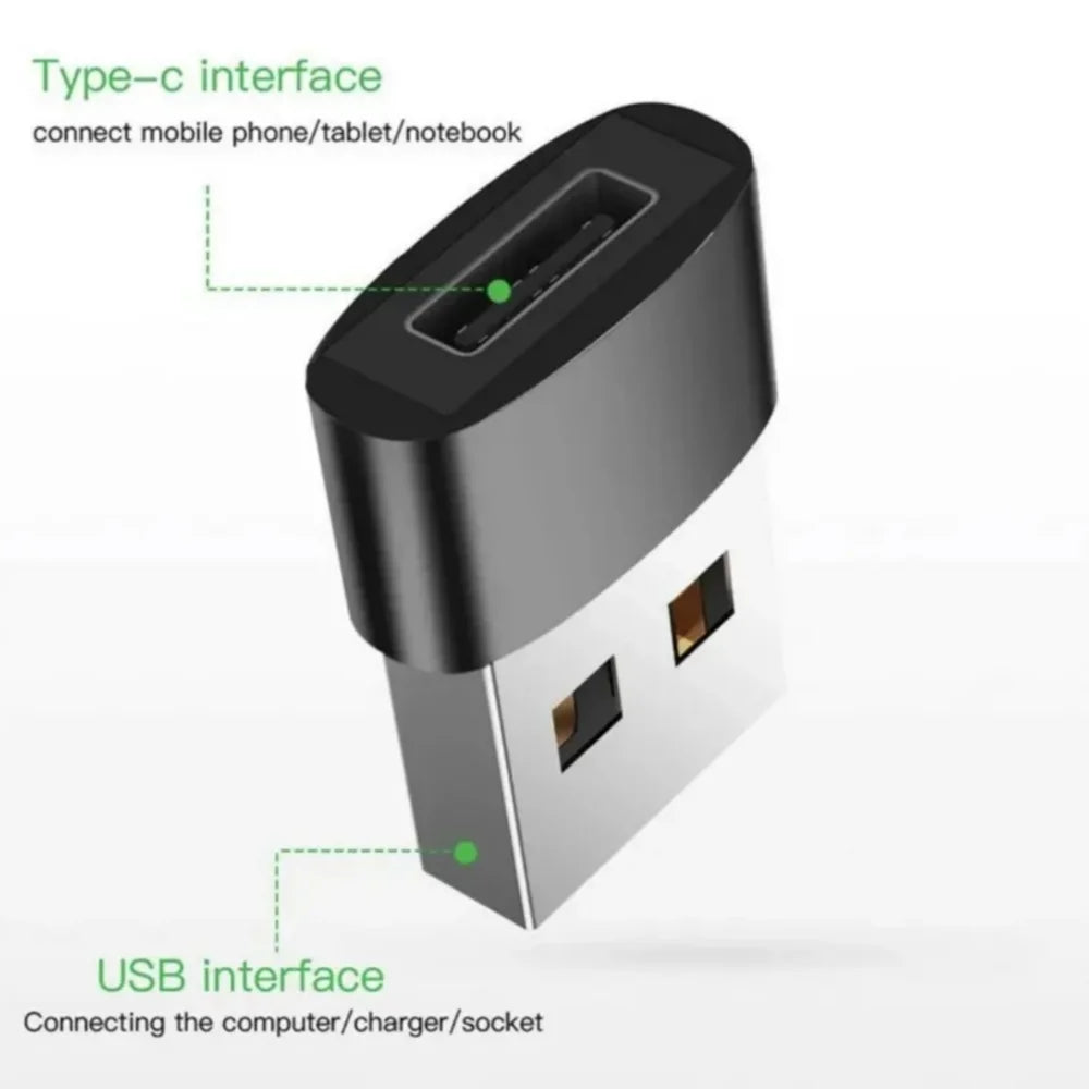 8er Pack USB 3.0 Typ C Weiblich zu USB Männlich Adapter OTG Micro USB zu USB-C Konverter Anschluss für Laptop Smartphone