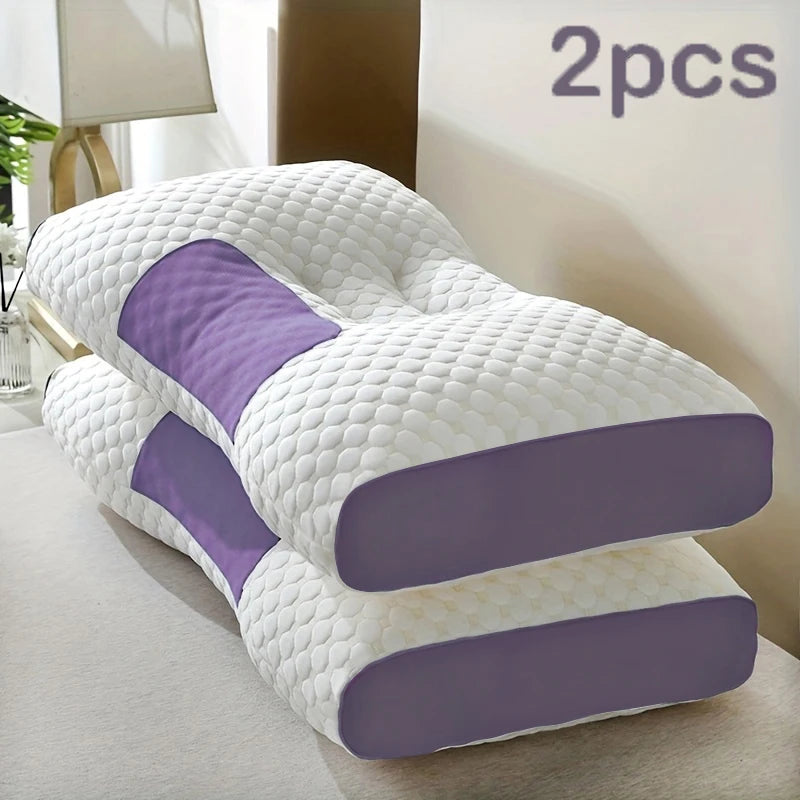 Adjustable Ergonomic Neck Support Pillows (2-Pack) for Comfort