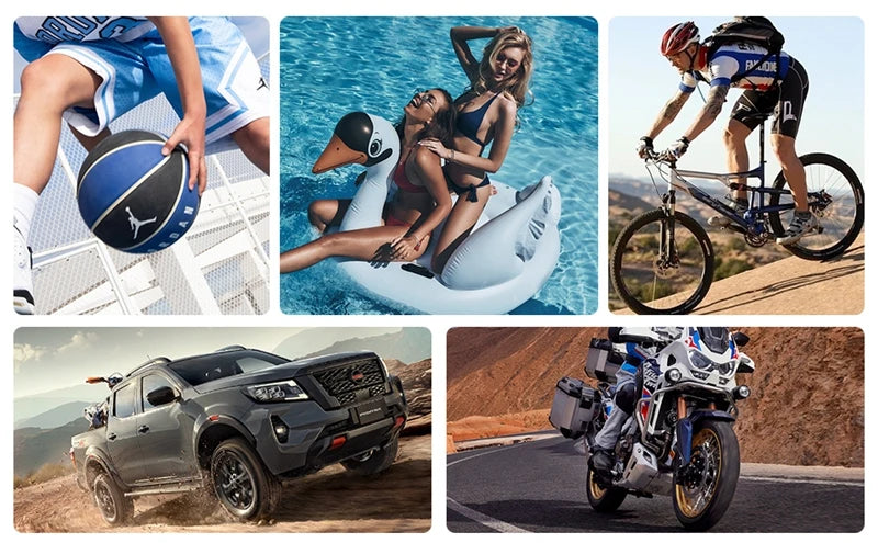 LEIBOO Portable Air Compressor for Car Tires Fast Air Pump Tire Inflator Accurate Pressure Air Pump for Motorcycle Bicycle Ball