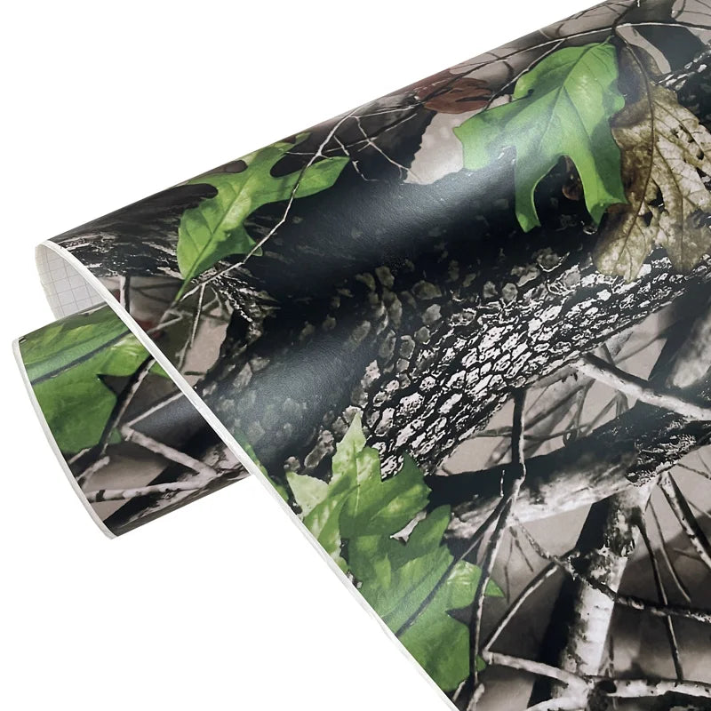 Premium Wasserdicht Tarnmuster Jungle Woodland Vinyl-Folie Rolle DIY Selbstklebende Abziehaufkleber Luftablass