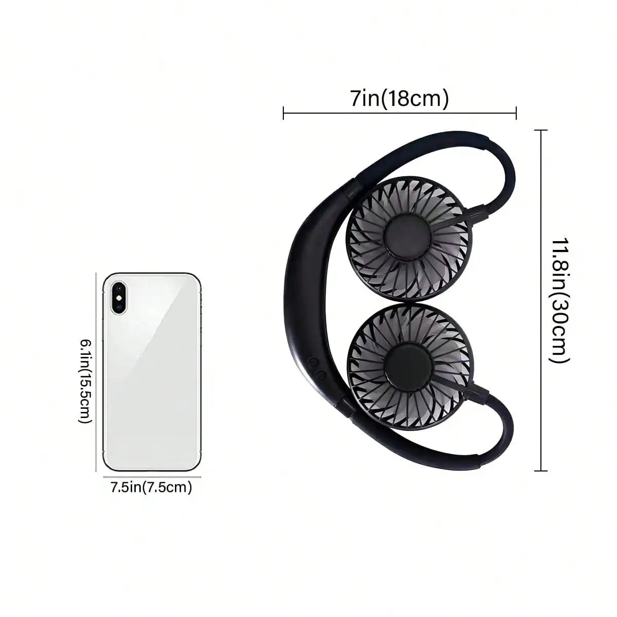 Portable Neck Fan — Wearable Hands-Free Cooling Fan