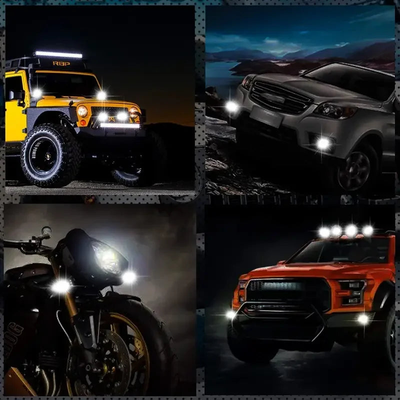 2pcs 60W LED Work Light Bar Spot Flood Combo light Pods Offroad Fog Lamp for SUV ATV UTV LED Light Bar