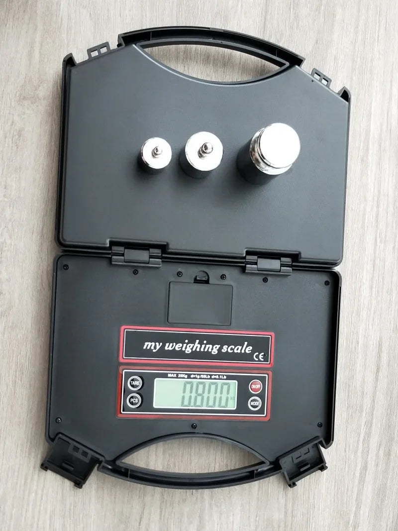 Balance stable 25 kg/1 g scale portable électronique spécialisée pour les colis express Portée kilogramme gramme alimentaire G、oz、Lb、ml、g/ml P