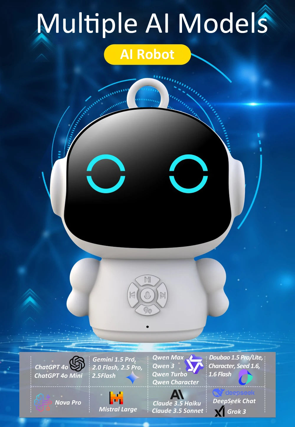 Smart AI-robot WiFi tidlig uddannelsestoy