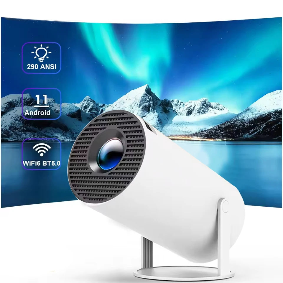 2026 Νέο HY300 Προβολέας 4K Android 11 Wifi6 290ANSI Allwinner H713 BT5.0 1080P 1280*720P Σινεμά Ουδέτερη φορητά Προβολείς Κήπος