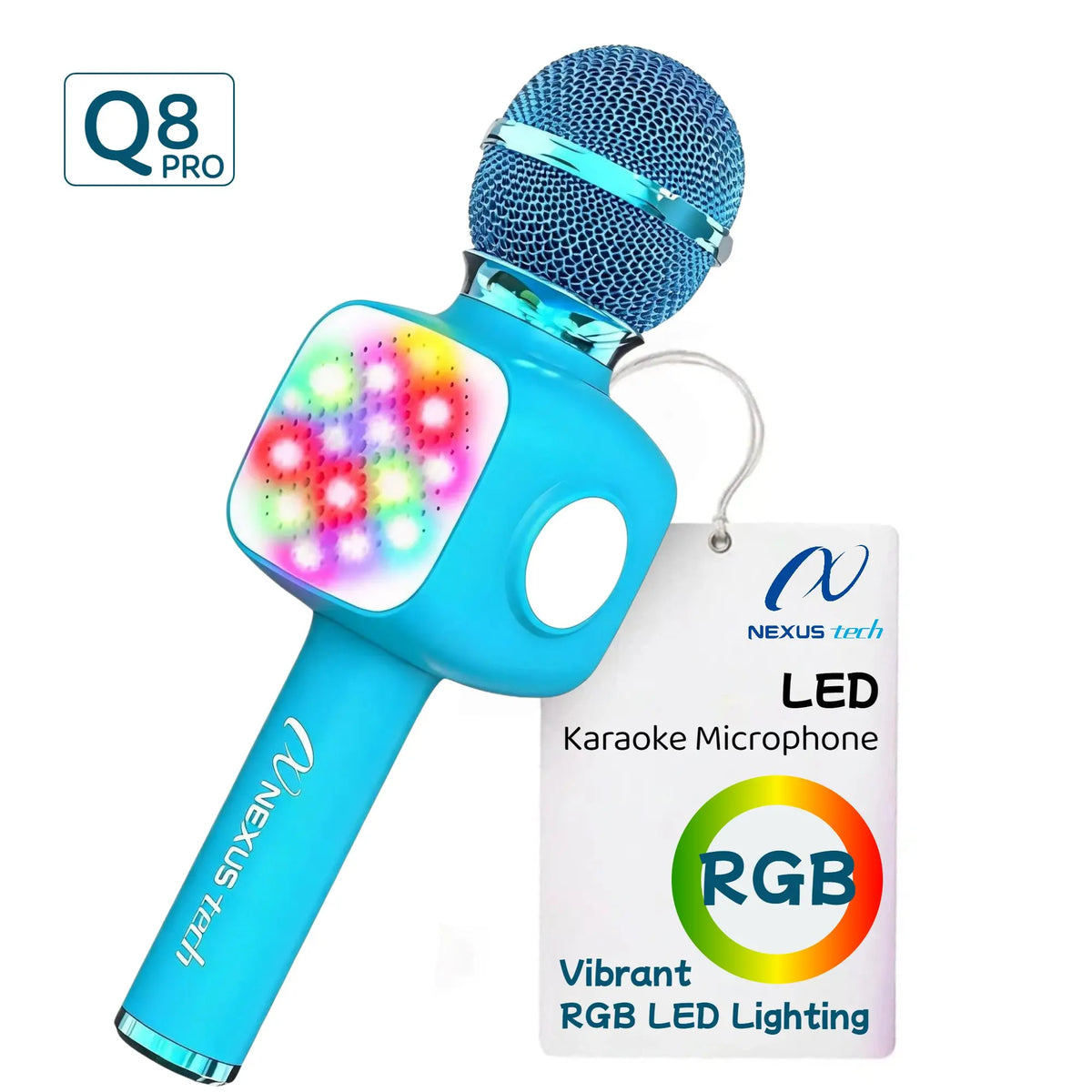 6-in-1 Karaoke Microphone with Bluetooth Speaker