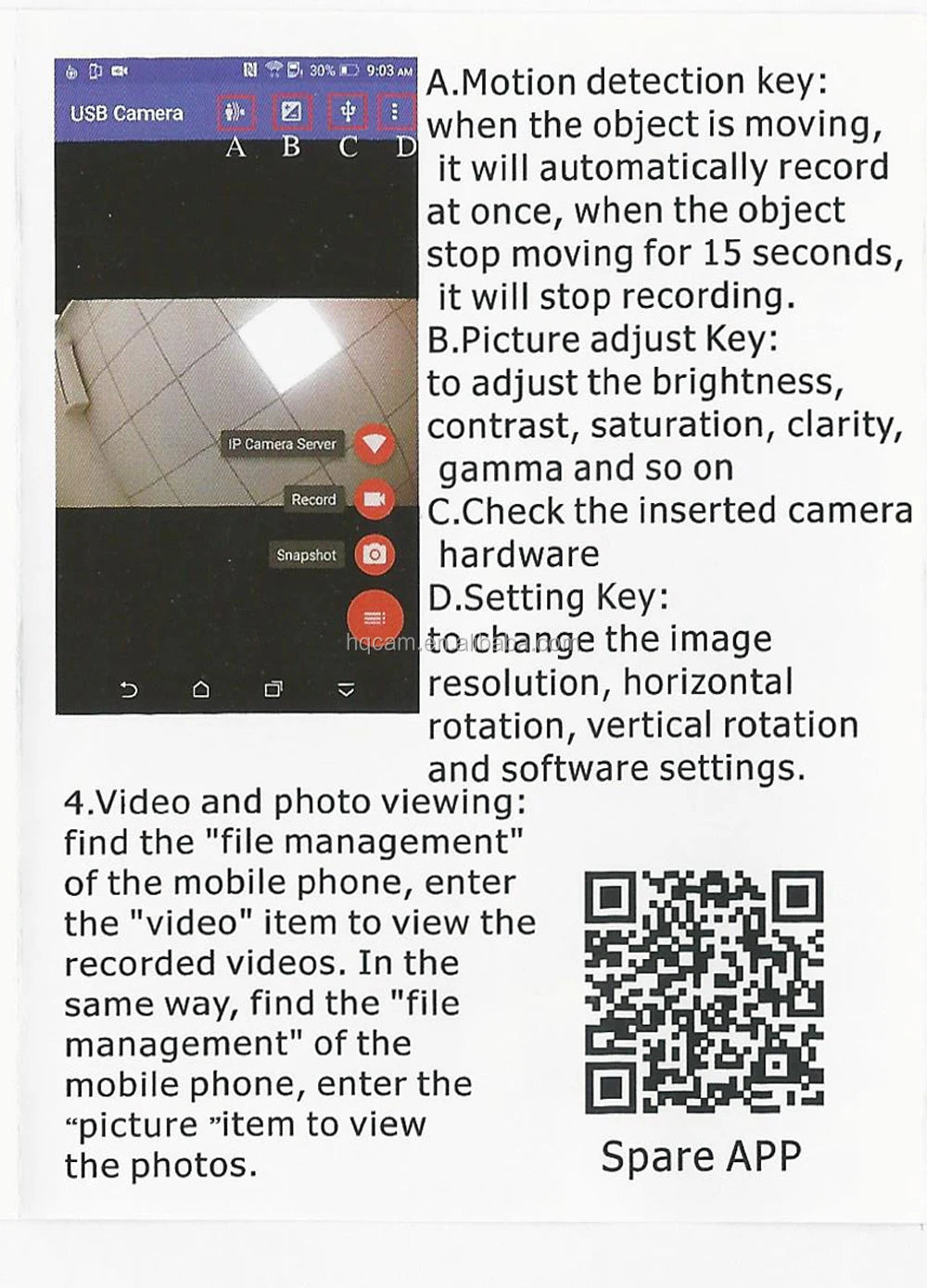 1080P Micro UVC OTG USB Mini Camera for Smartphones and Computers