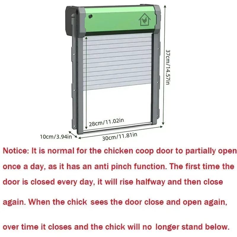 Сонячні автоматичні двері для курника