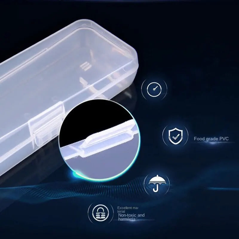 Transparent Razor förvaringsväskor - 2-pack