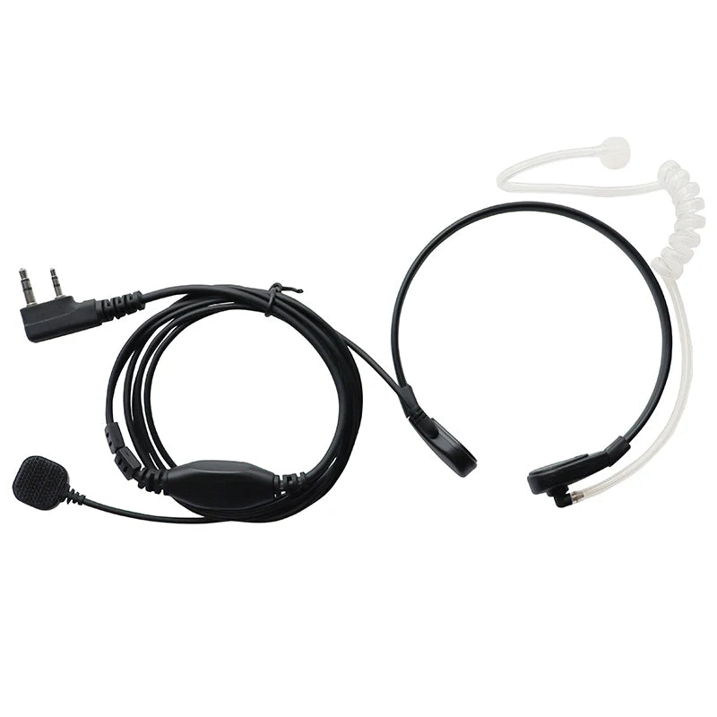 Grlo-mikrofon i earpiece za radio s PTT-om