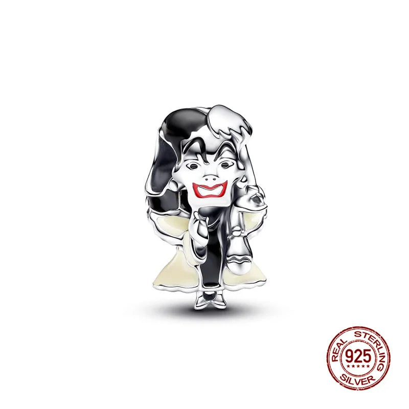 925 Silver Witch Charm Bead for Disney-Inspired Bracelets