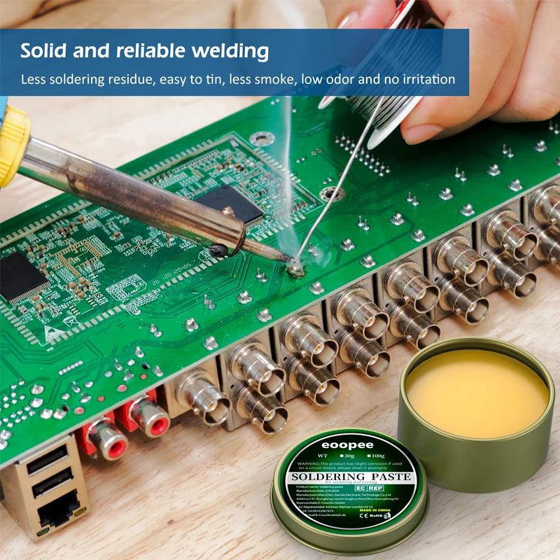 Solder Paste Flux 100g/500g/30g Rosin Paste Soldering Flux for Soldering Electronic Circuit Board Repair Soldering Paste Liquid