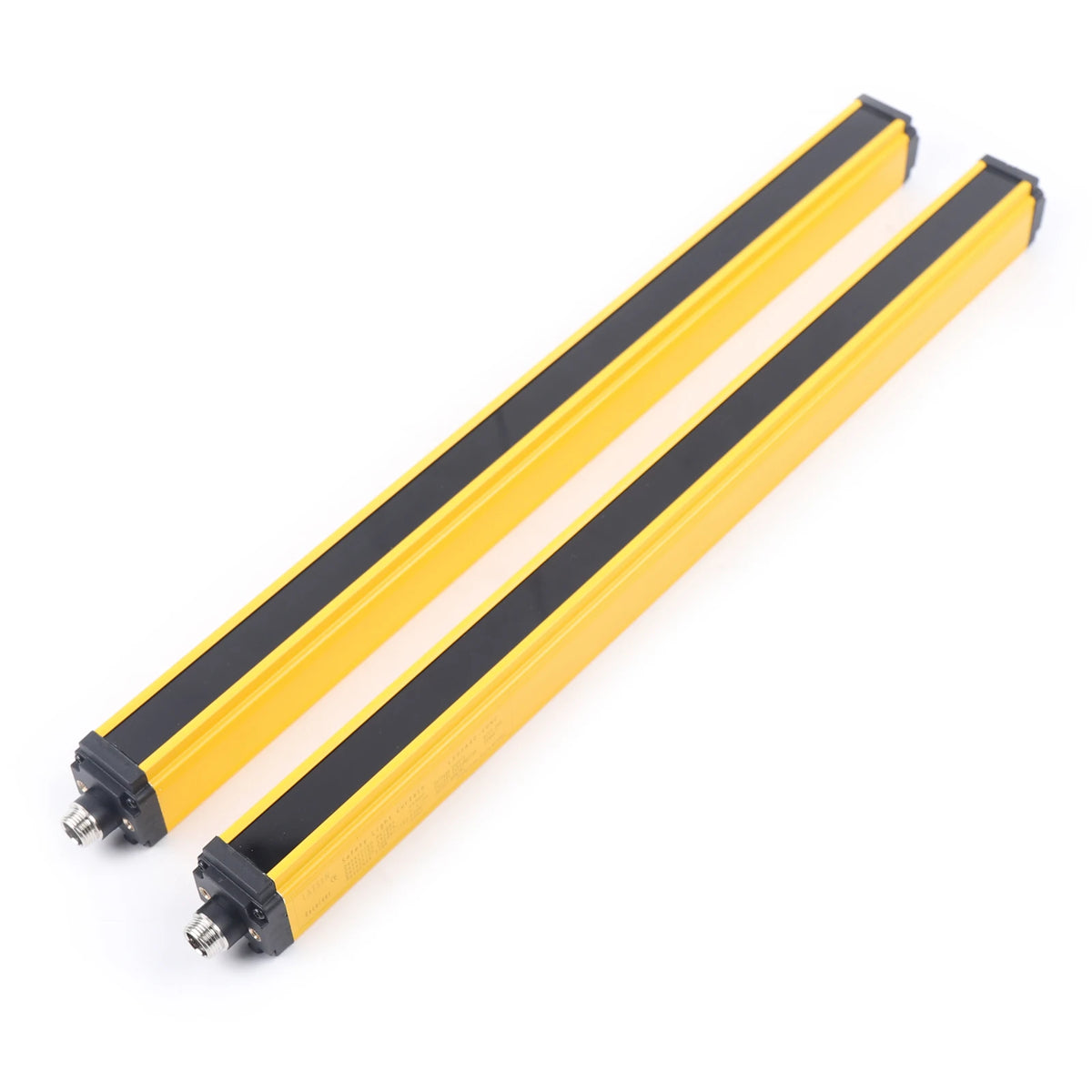 2 db 10 Beam 40MM fényfüggöny szenzor, IP65 biztonsági eszköz 360 mm védelmi magasság és 3 m detekciós távolság, NPN kimenet ipari automatizáláshoz, robotok, gépek (sárga)