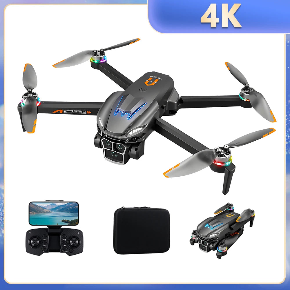 Podofo Drone 4k Professional Dual Camera Mini Helicopter Quadcopter Toy Obstacle Avoidance Foldable RC Drone Headless Mode Mini Drones