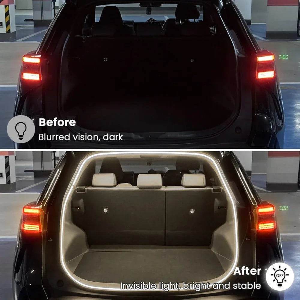 4M Auto Sensor LED Trunk Light Strip for Car Luggage Space