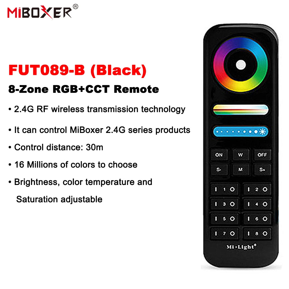 FUT089 Eight-Zone LED Touch Remote