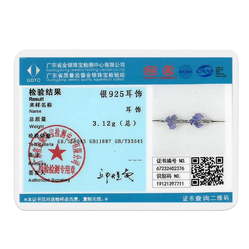 925 Sterling Silver Colored Zirconium Stars Hoop Earrings For Women Jewelry Anniversary WeddingMaking Jewelry Gift