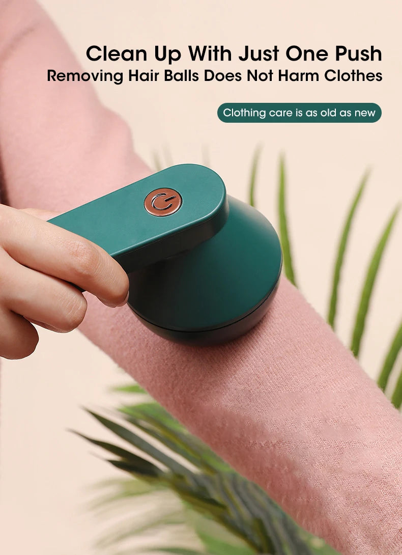 Electric Lint Remover For Clothes Fuzz Pellet Sweater Fabric Hair Ball Trimmer Portable USB Charging Detachable Cleaning
