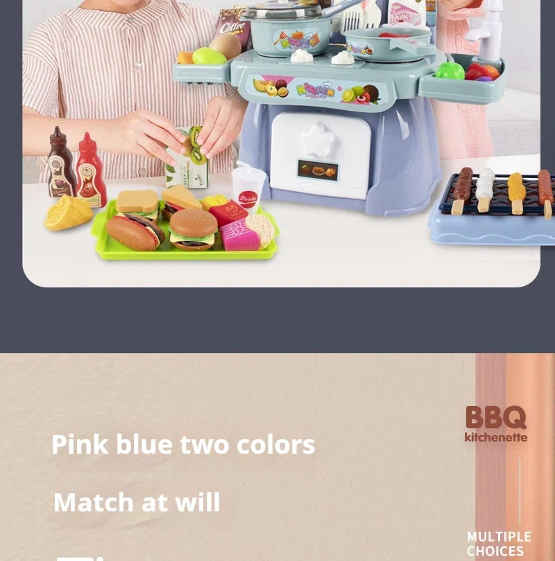 Children's Pretend-Play Kitchen Set