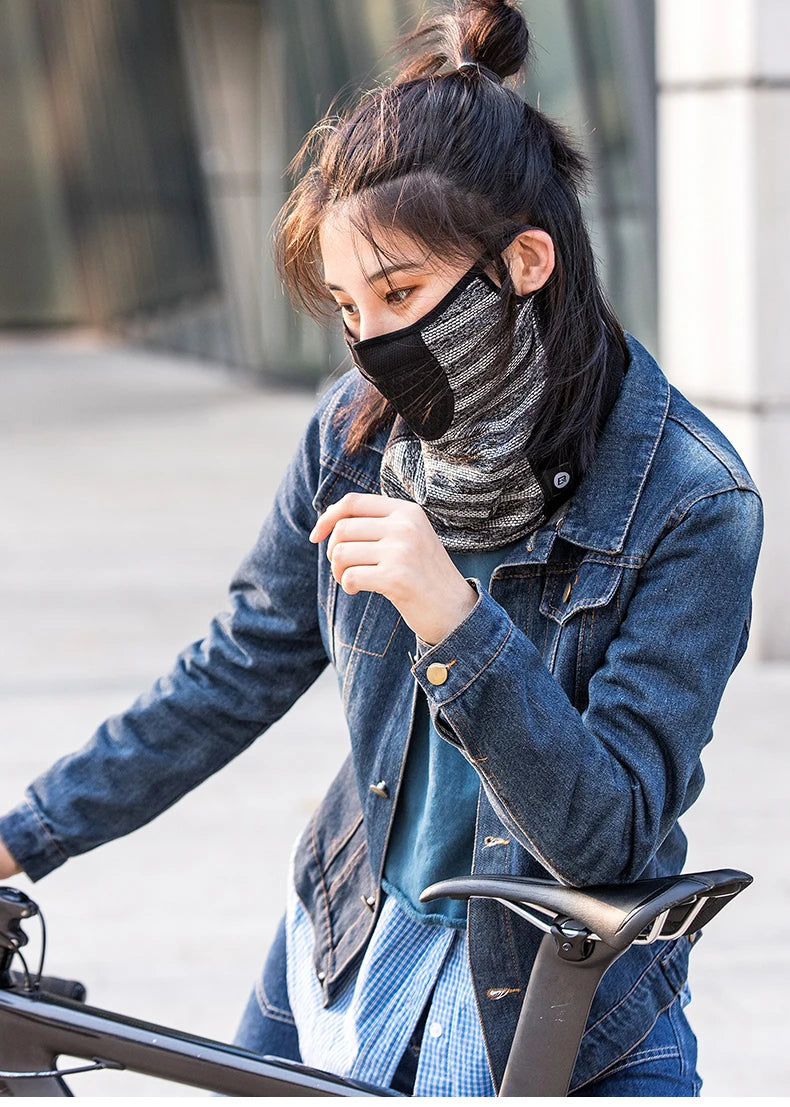 Winter Cycling Face Mask Windproof Fleece Thermal Bike Scarf