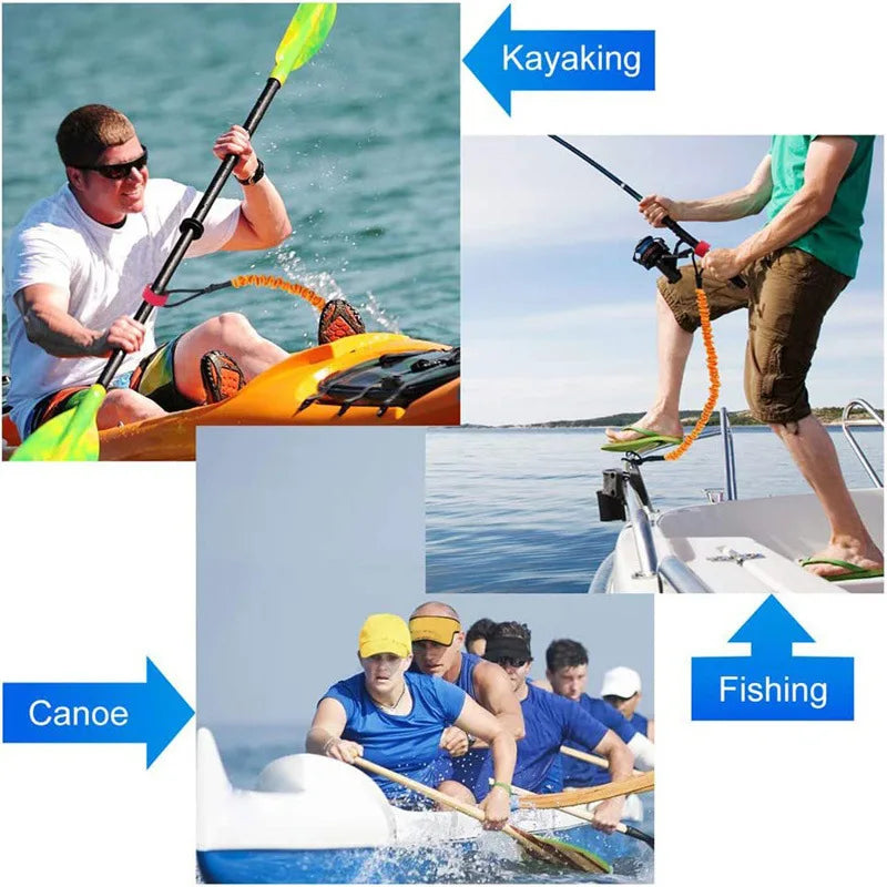 1 bucată de pinteni reflectorizanți pentru paletă Kayak - cârlige de siguranță, cordoane cu spirală, funii anticădere - accesorii esențiale