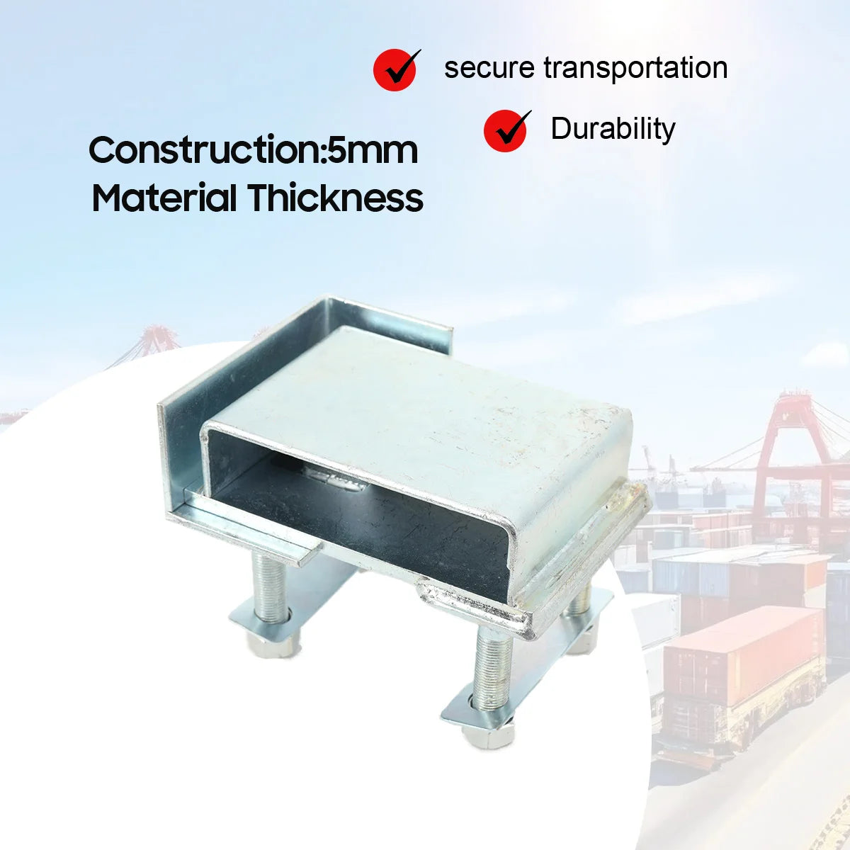 Dry Cargo Container Spare Parts High Security Container Door Lock Box Spray Molding Container Anti‑Theft Lock Housing for Shipping Containers