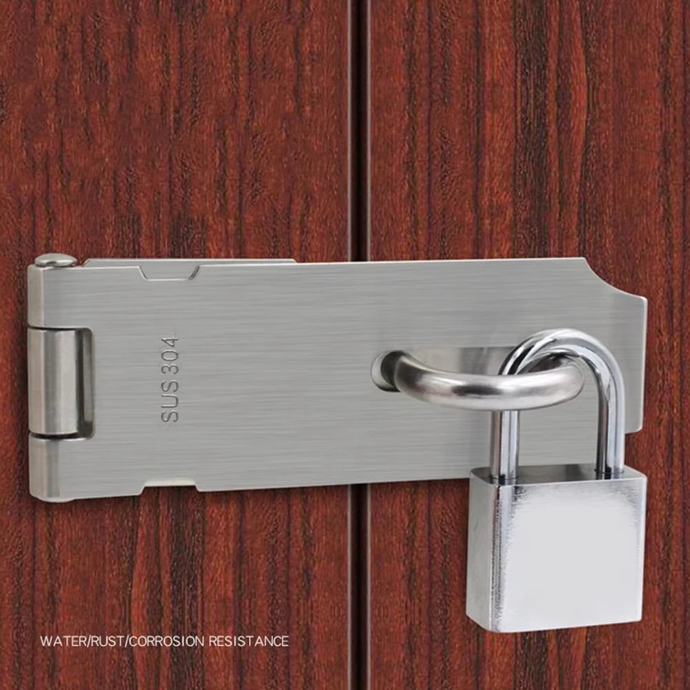 Right-Angle Padlock Hasp for Doors and Gates