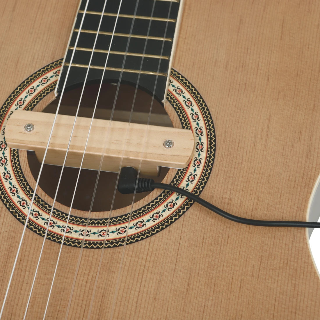 Soundhole Pickup with Cable for Steel-String Acoustic Guitar