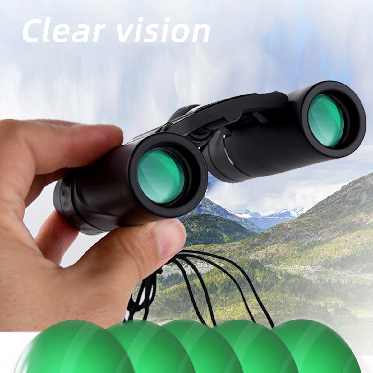 Binoclu compact 10x25 pentru călătorii
