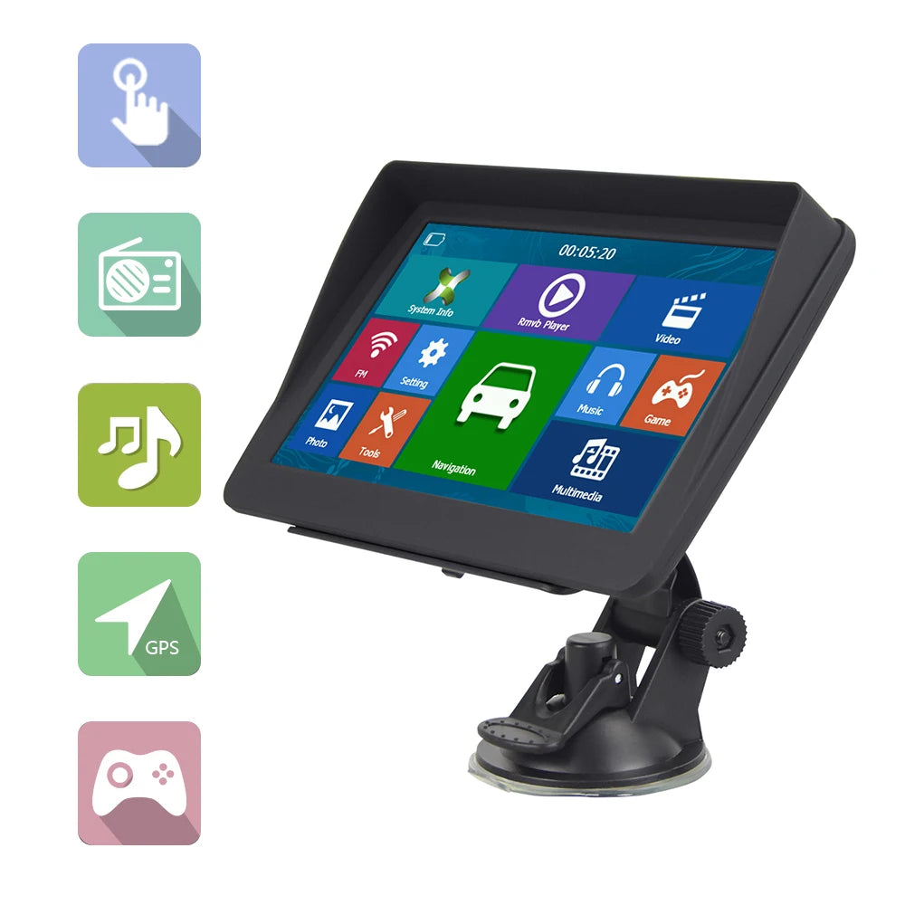 7-inch TFT LCD Touchscreen GPS Navigator with FM Voice Guide