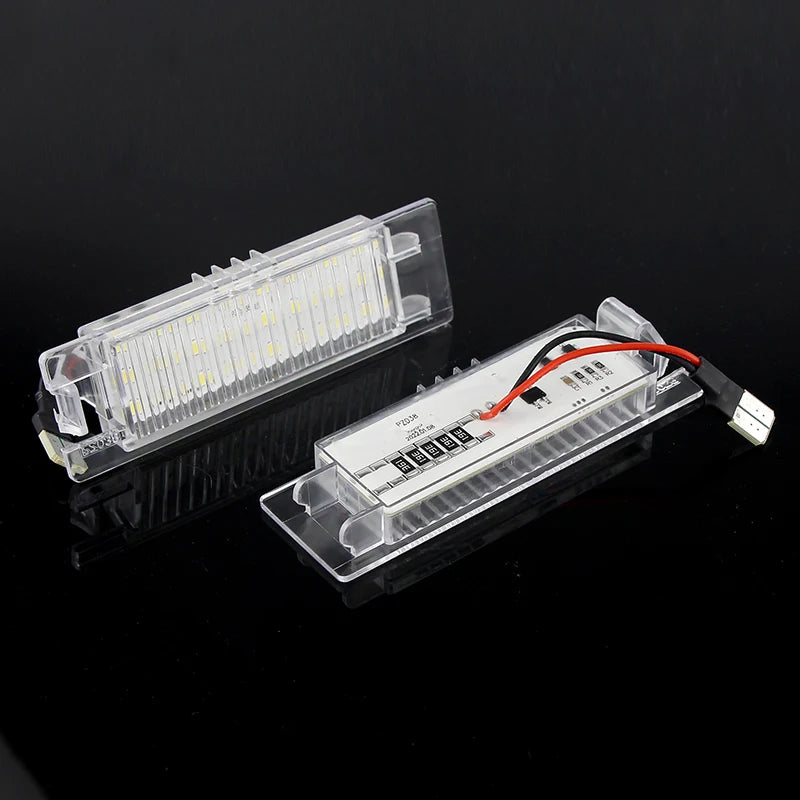 2/10PC For Fiat Grande Punto Evo Van Pratico Brava Bravo Cinquecento Croma Doblo Linea Marea White Led License Number Plate Lamp
