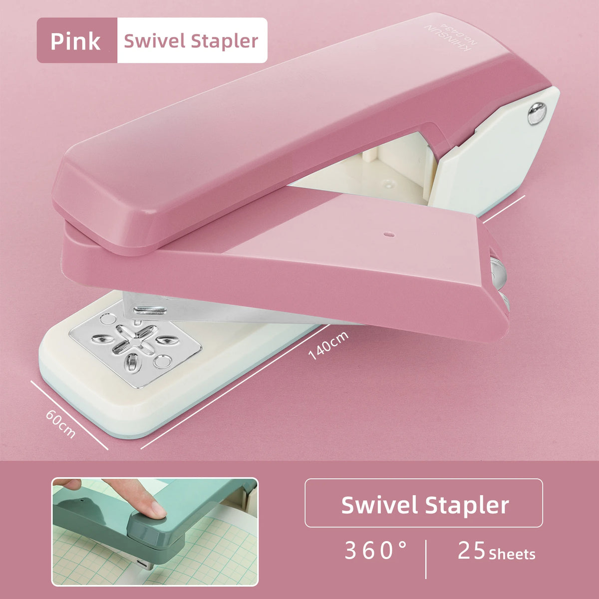 Swivel Manual Stapler for 24/6 Staples