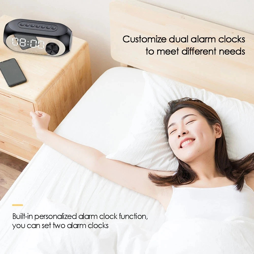 Wireless Speaker Alarm Clock, Style Options