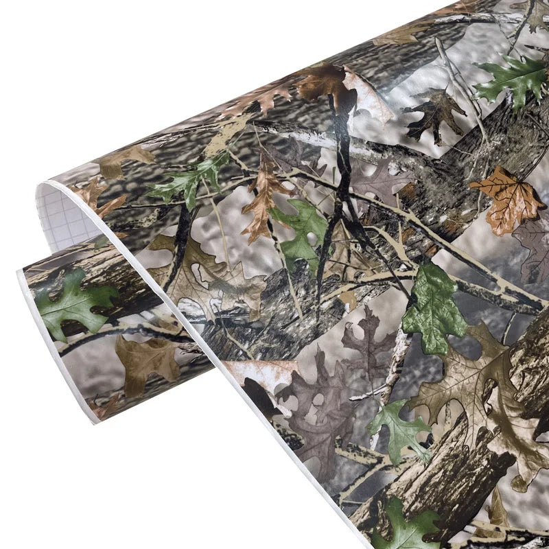 Premium Wasserdicht Tarnmuster Jungle Woodland Vinyl-Folie Rolle DIY Selbstklebende Abziehaufkleber Luftablass