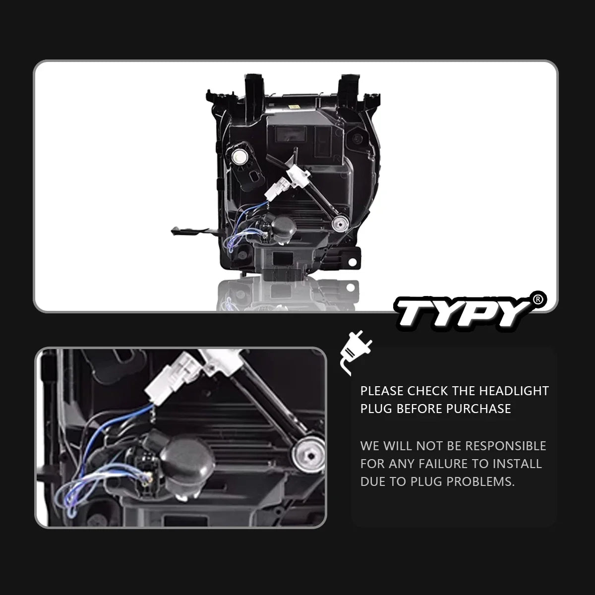 LED Headlight Upgrade for Toyota Land Cruiser LC76 2024 with DRL