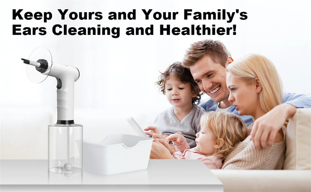 Electric Ear Wax Removal Kit with Soft Spray Safe and Effective Ear Cleaner with 4 Pressure Settings for Ear Wax Irrigation Tool