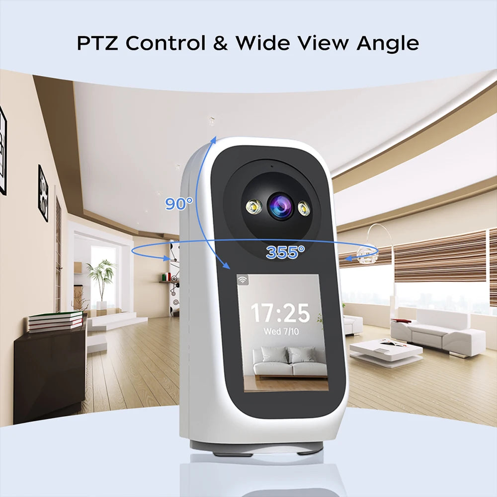 2K 3MP PTZ Baby Monitor with Video Calling and AI Tracking