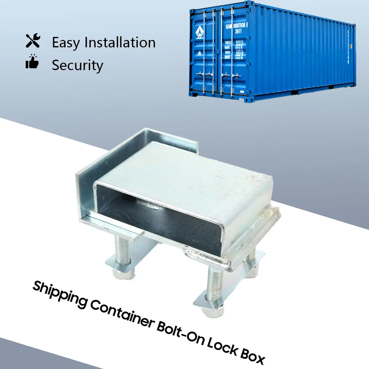 Dry Cargo Container Spare Parts High Security Container Door Lock Box Spray Molding Container Anti‑Theft Lock Housing for Shipping Containers