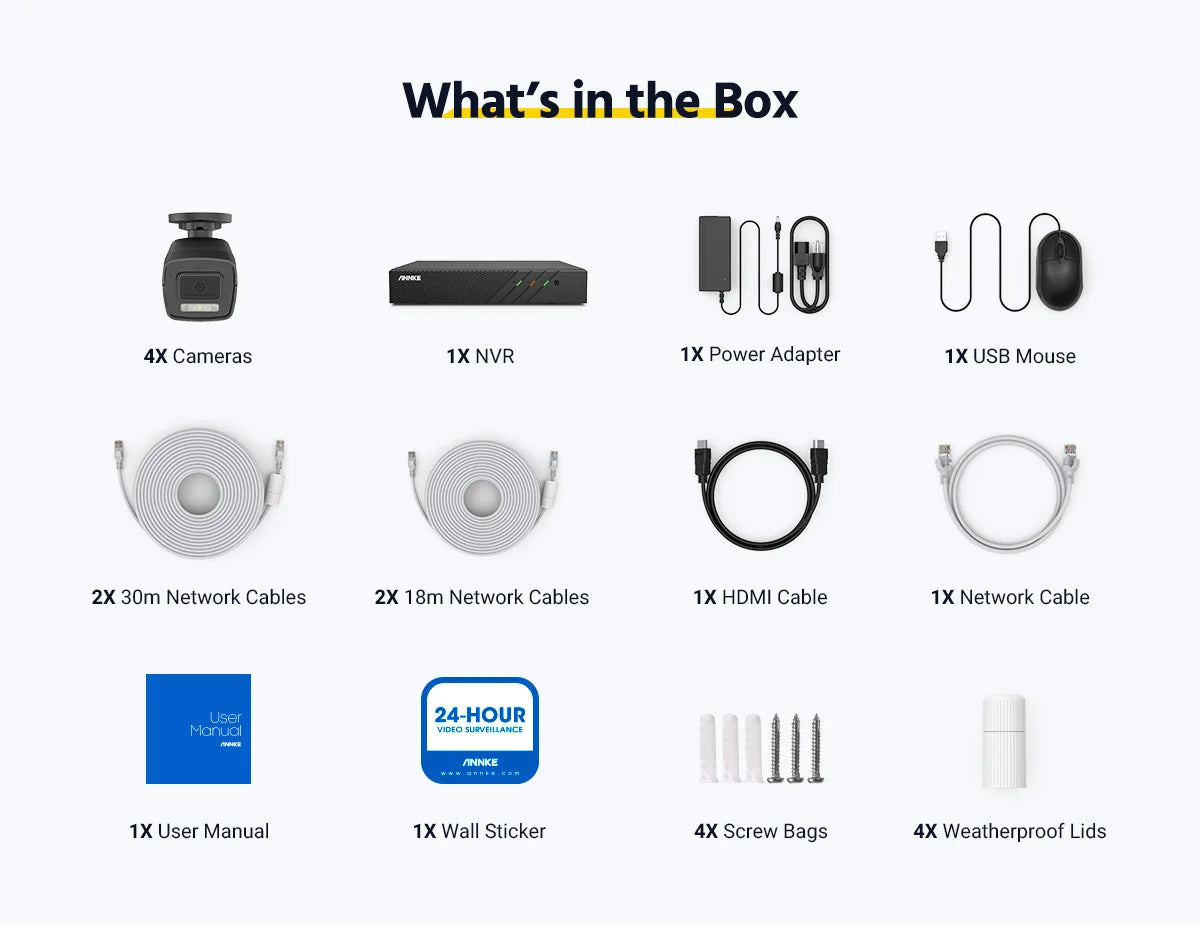 ANNKE 3K Ultra HD PoE Security Camera System with 8CH NVR