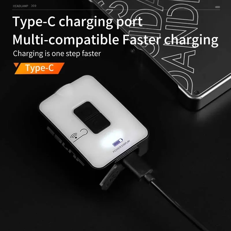 Lampe frontale rechargeable à détecteur de mouvement M011