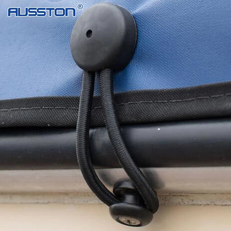 Bungee Loop With Knob Tie Down Kit for Boat RV and Trailer Covers