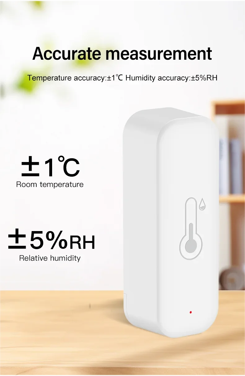 Tuya WiFi Temperature and Humidity Sensor For Smart Home Thermometer Hygrometer APP Remote Control Work with Yandex Alexa
