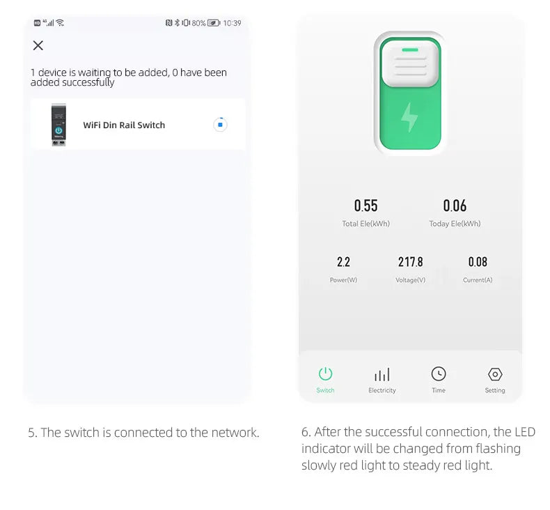 TUYA WIFI Smart Circuit Breaker Power Metering 1P 63A DIN Rail for Smart Home wireless Remote Control Smart Switch by APP TONGOU